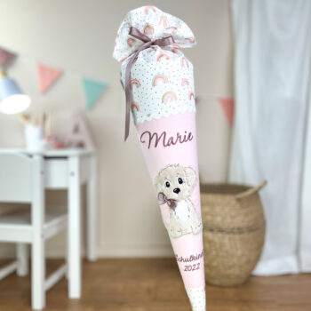 Schultüte Hund Regenbogen