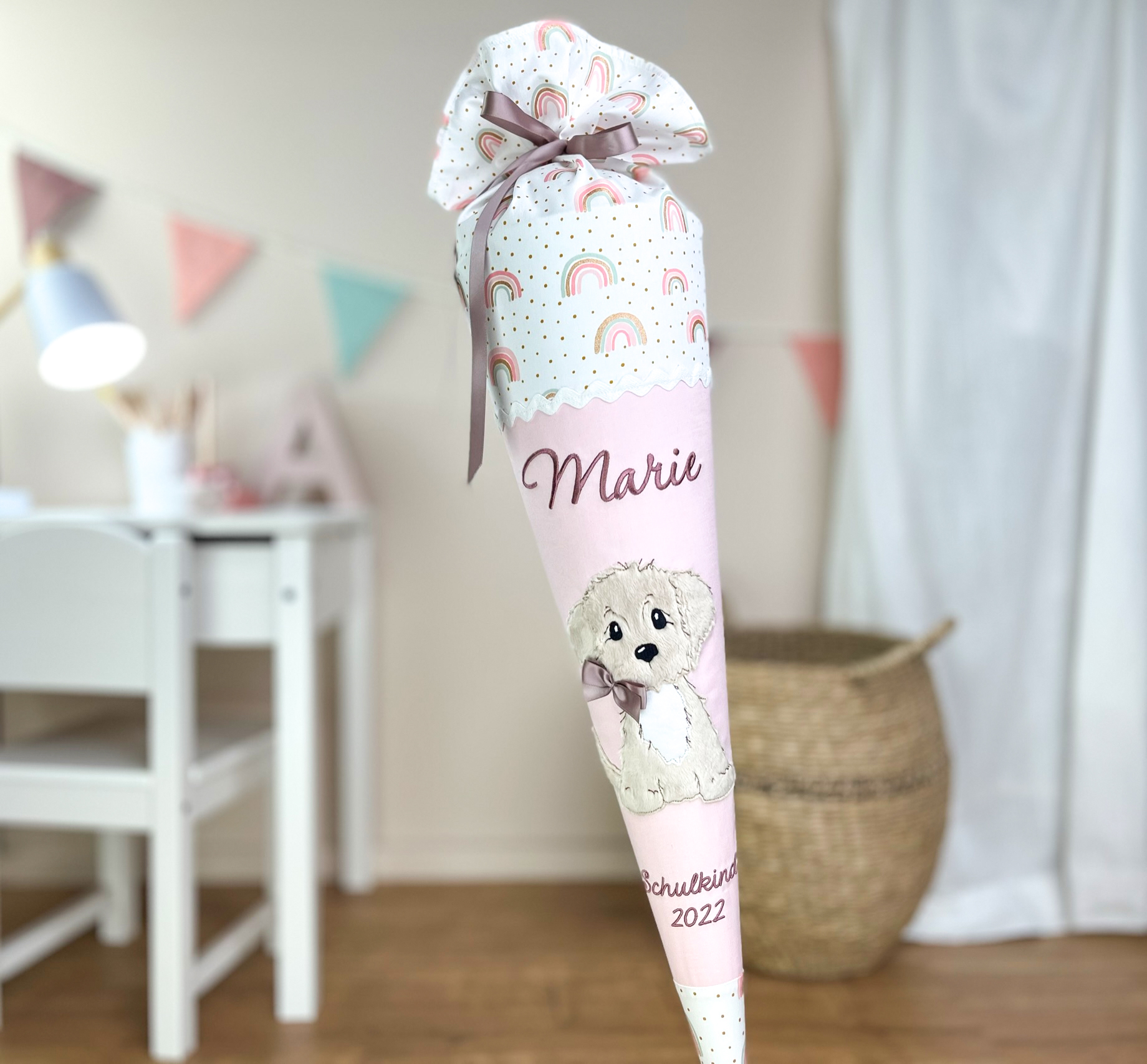 Schultüte Hund Regenbogen