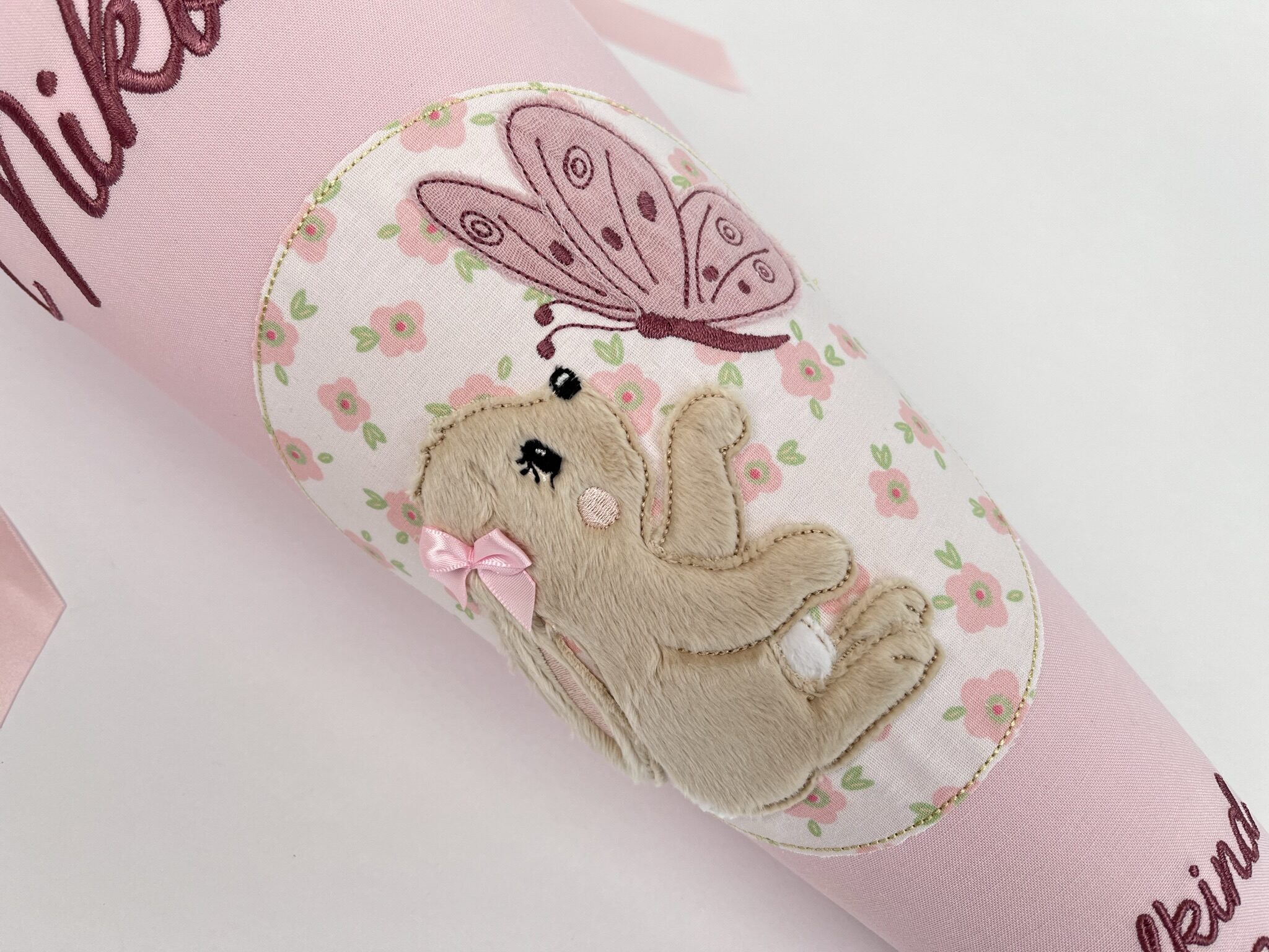Schultüte Häschen mit Schmetterling