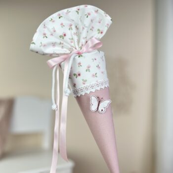 Geschwistertüte Kindergartentüte Schmetterling Blümchen