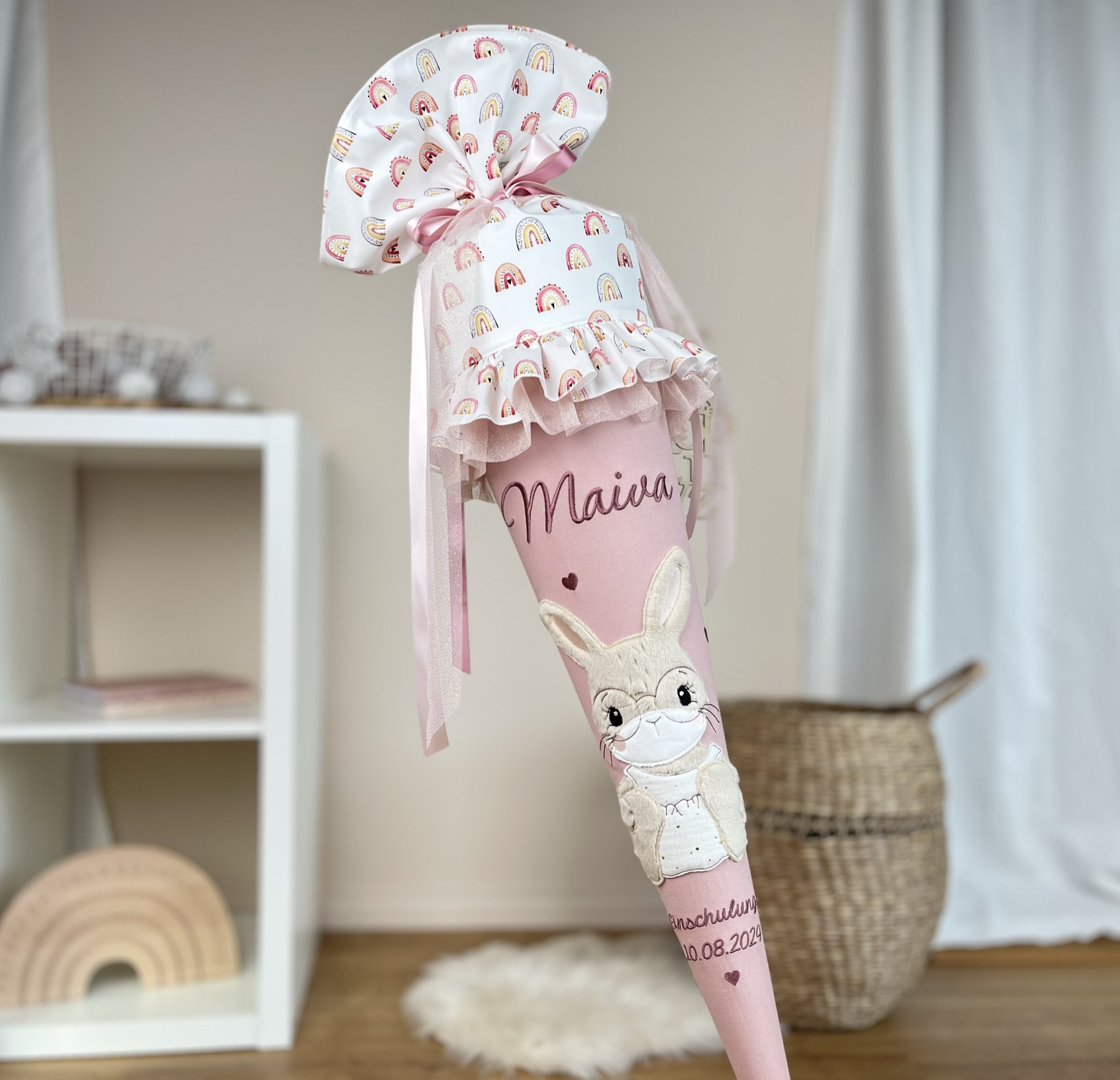 Schultüte Hasenmädchen mit Brille