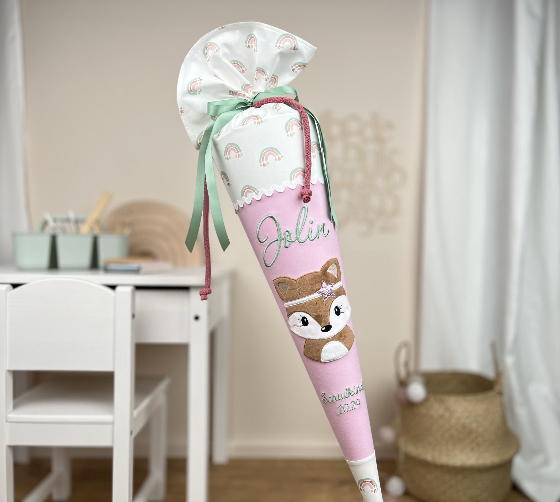 Schultüte Fuchs Regenbogen