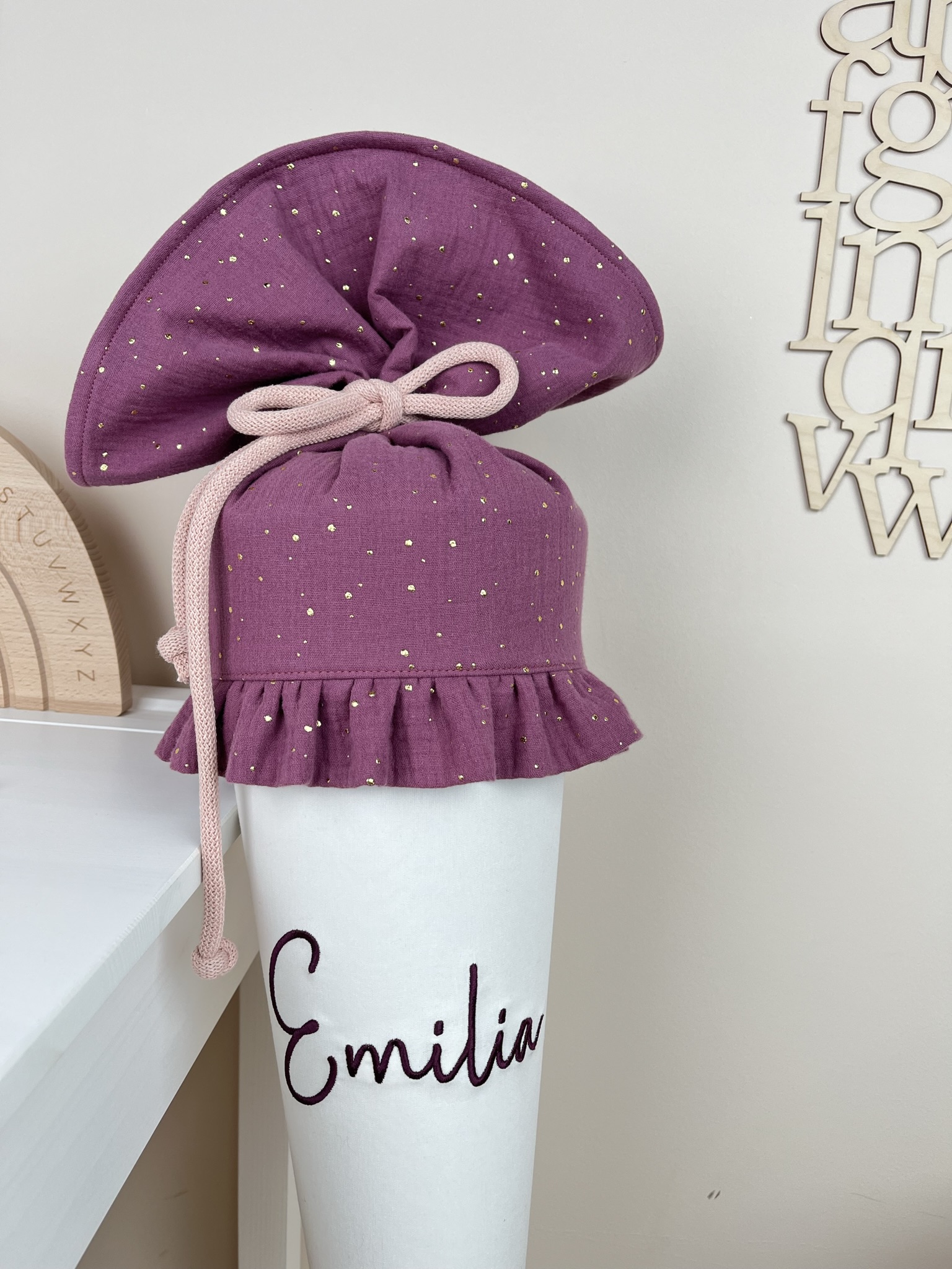 Schultüte Simple Brombeere
