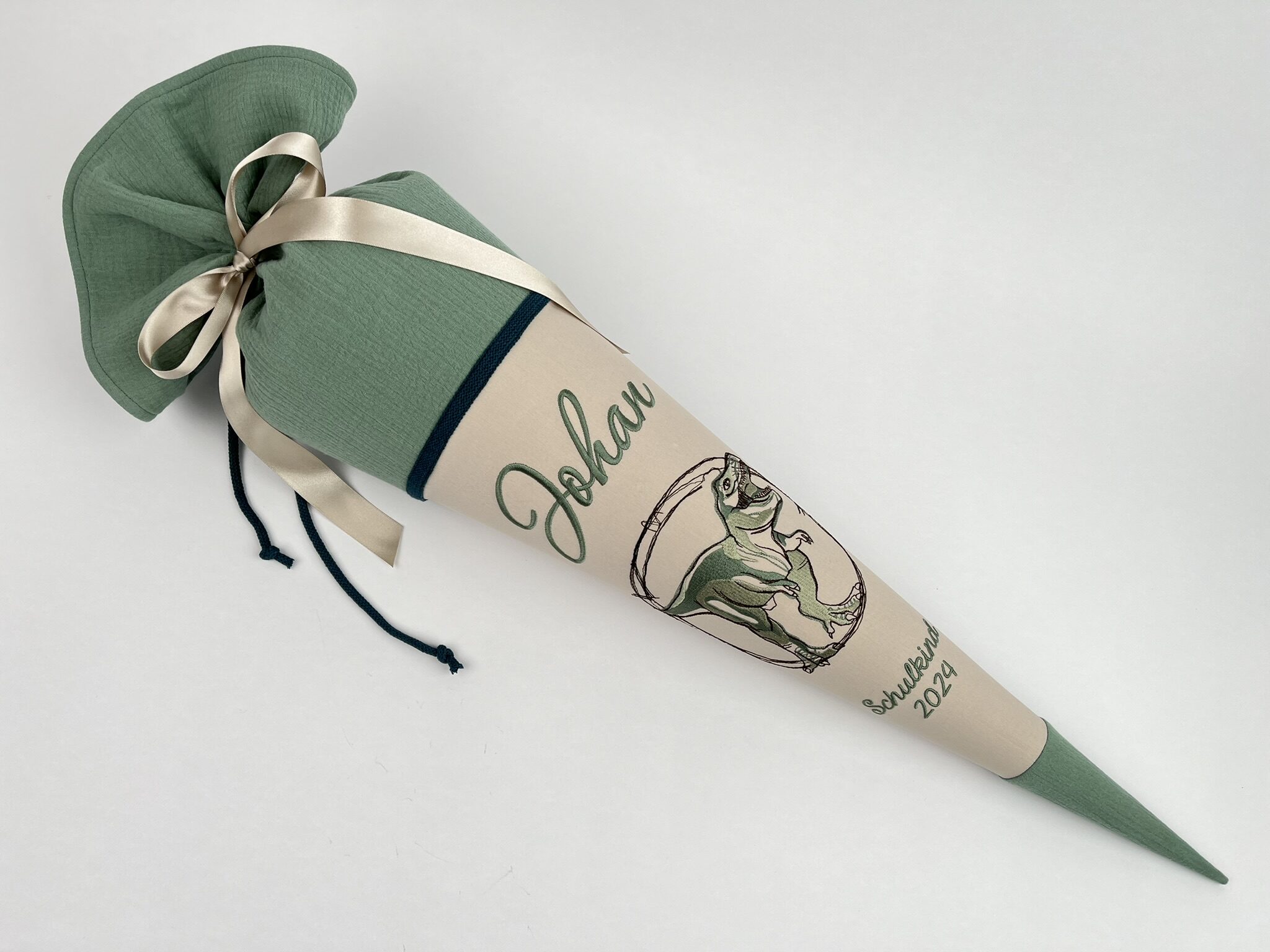 Schultüte Dino Rex Grün