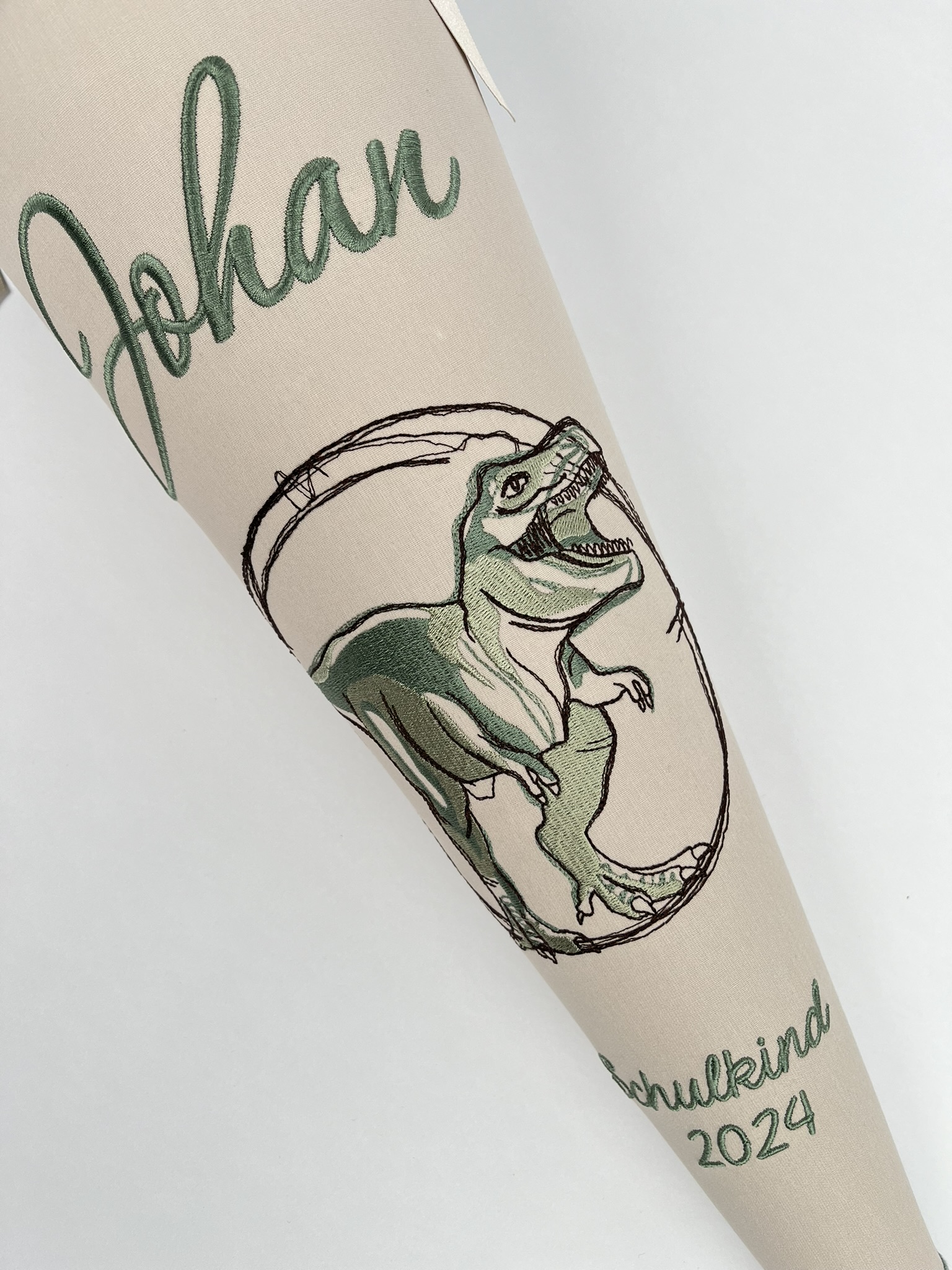 Schultüte Dino Rex Grün