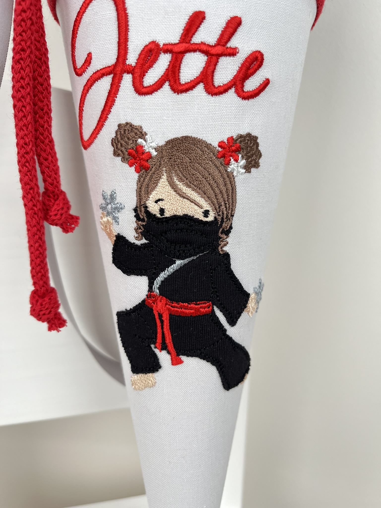 Geschwistertüte Kindergartentüte Ninja Girl