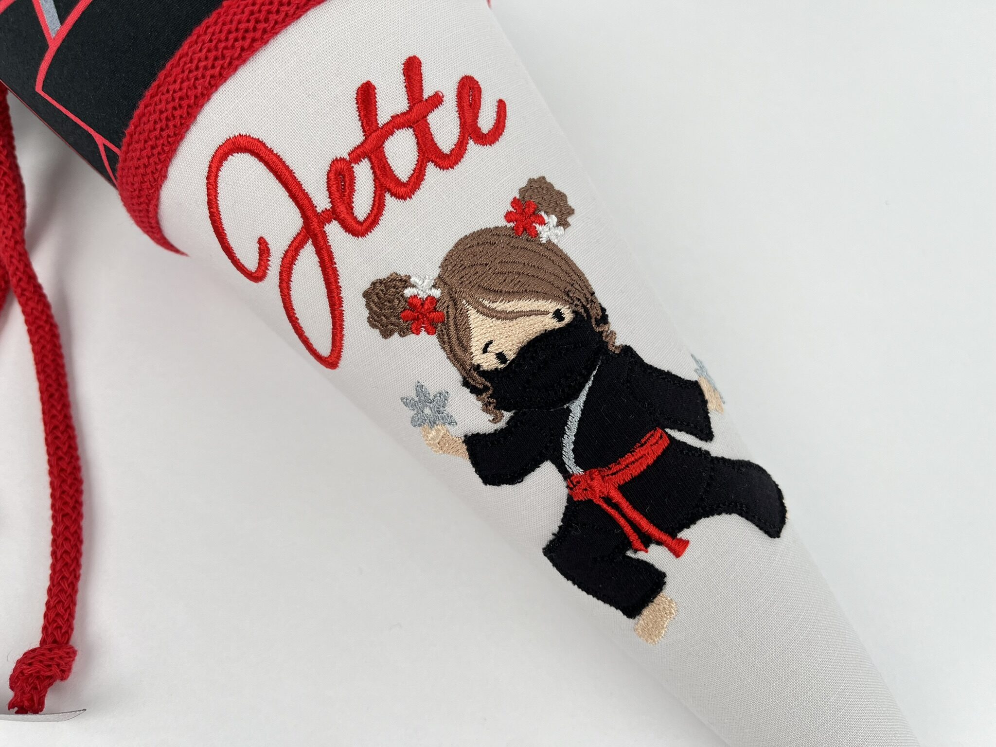 Geschwistertüte Kindergartentüte Ninja Girl