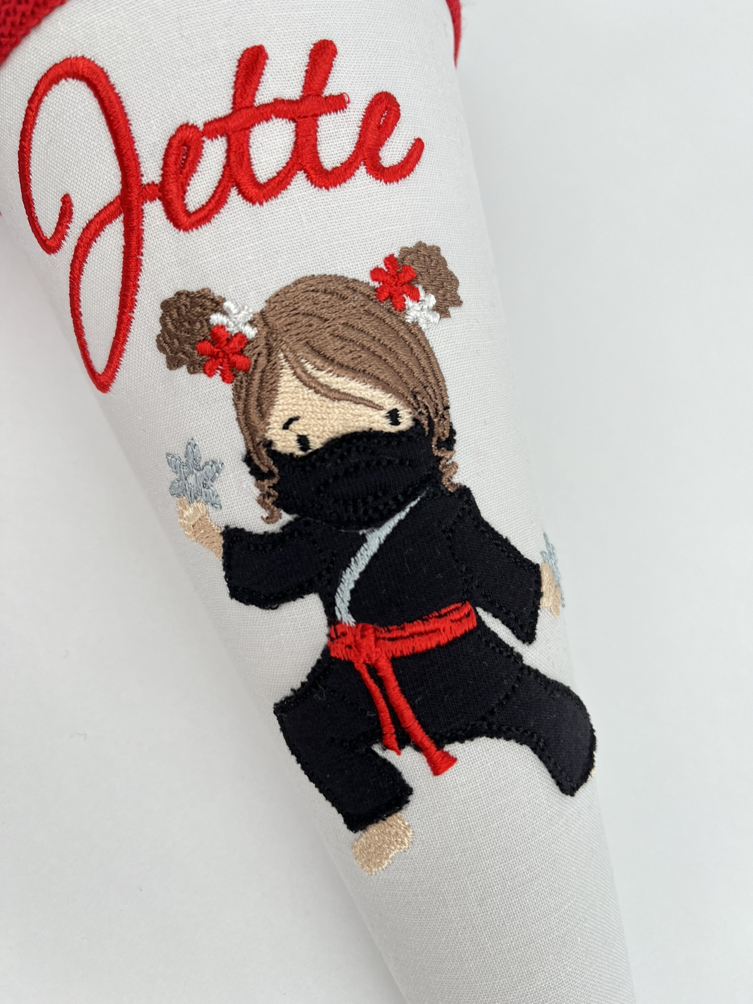 Geschwistertüte Kindergartentüte Ninja Girl
