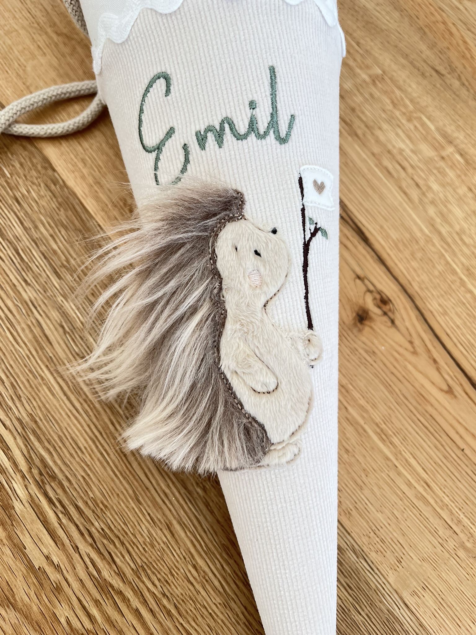 Geschwistertüte Kindergartentüte Igel