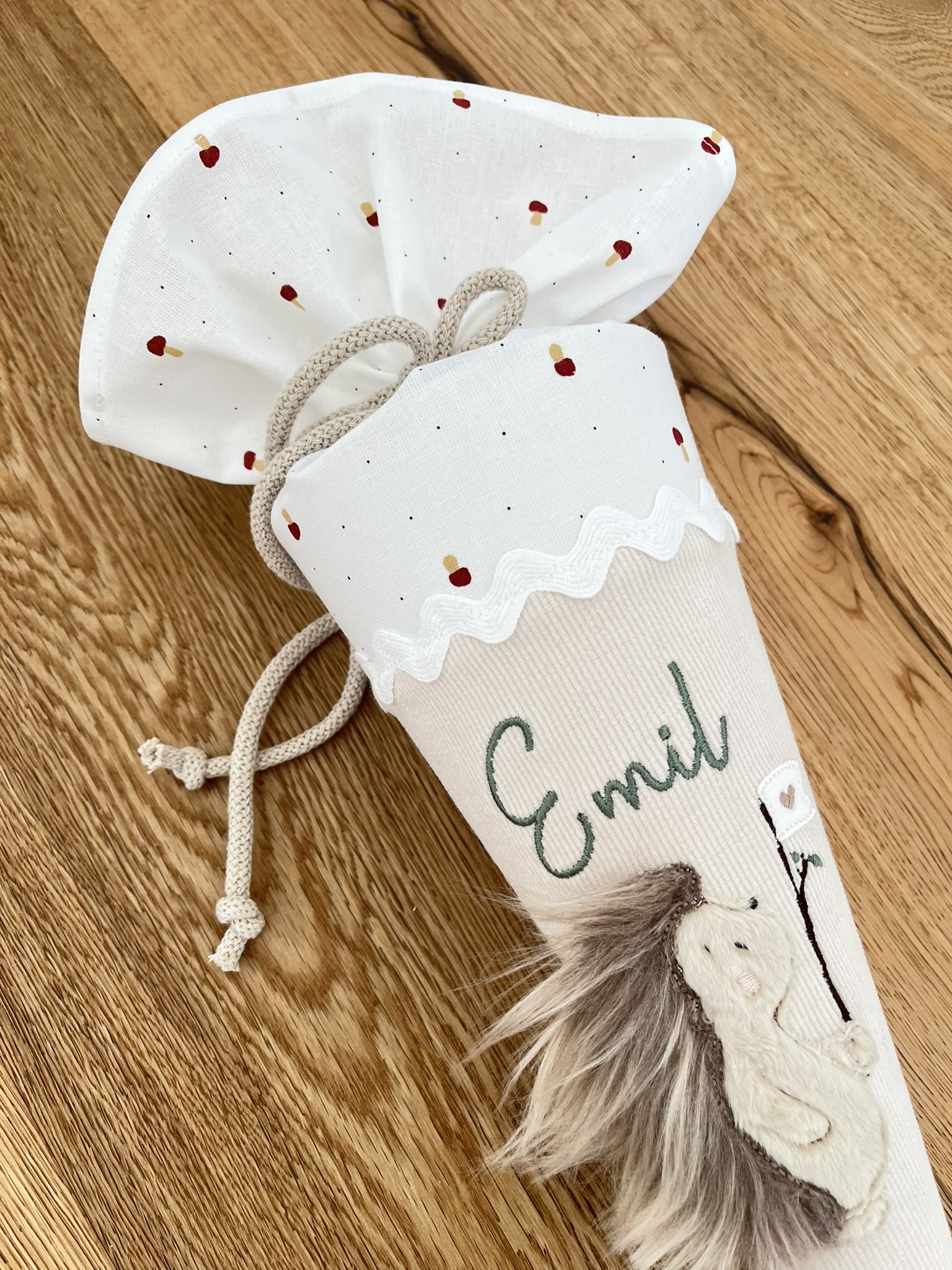 Geschwistertüte Kindergartentüte Igel