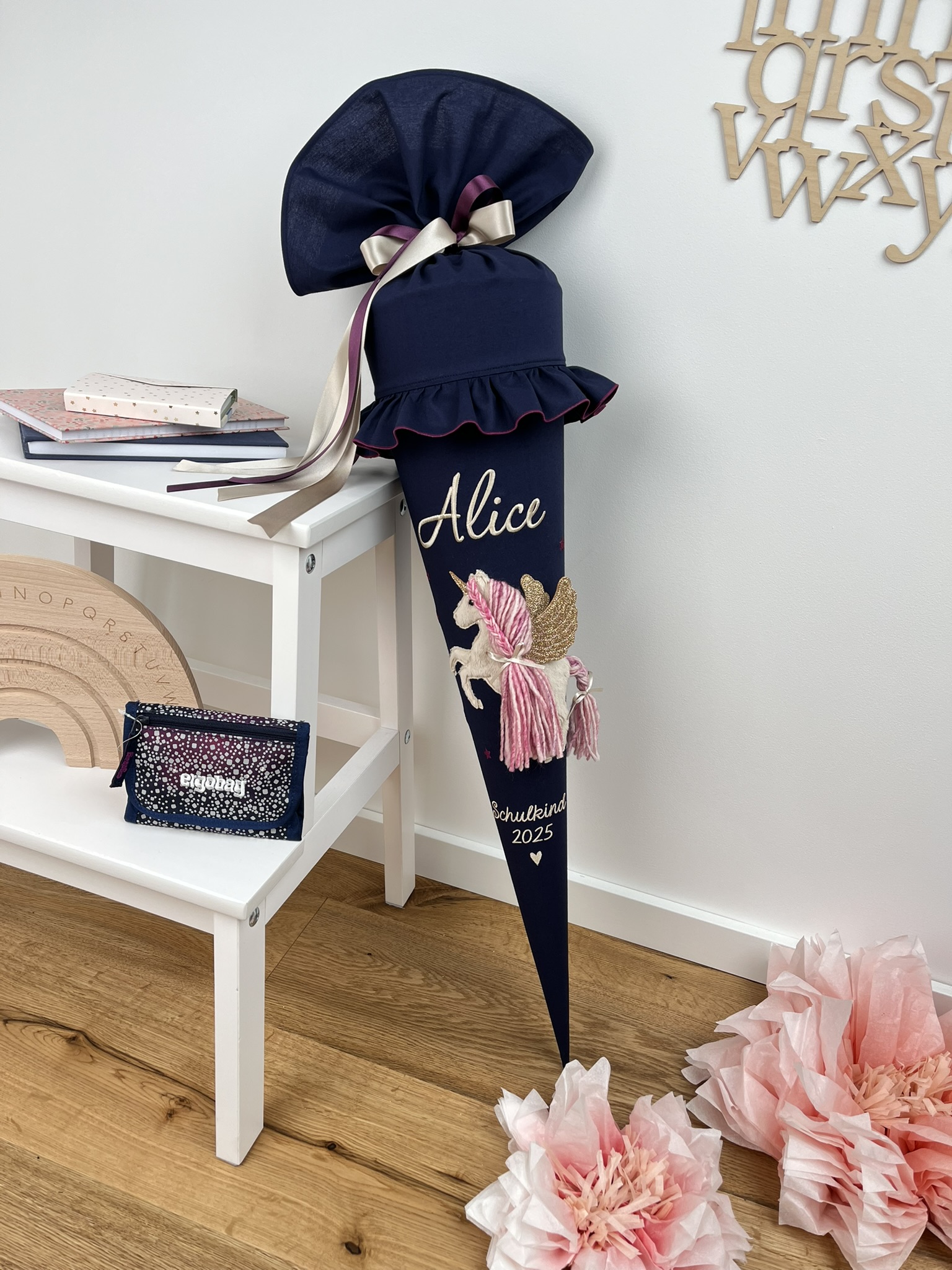 Schultüte Alicorn Marine