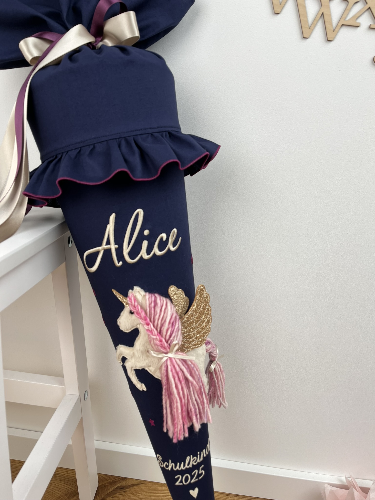 Schultüte Alicorn Marine