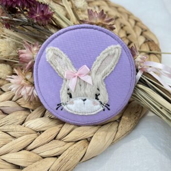 Klettie Hase Flieder – hochwertiges 3D Motiv zur Einschulung