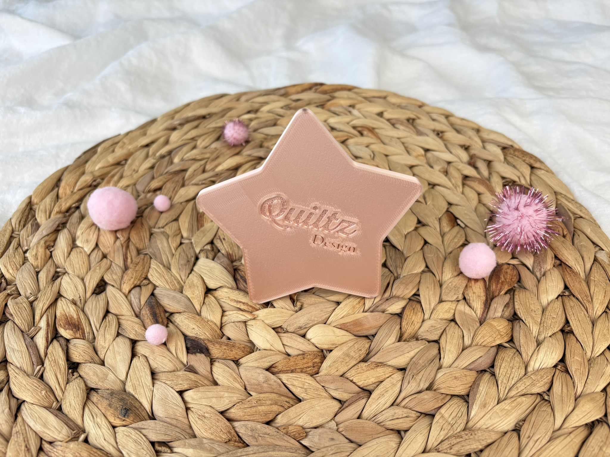 Schultütenständer Stern in Roségold, glänzend, 3D gedruckt (Foto 5)